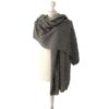 Schal 60x190cm Nuss-mélange aus 100% feinster Merinowolle