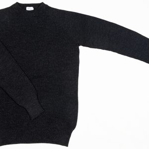 Pullover in Anthrazit-méliert aus 100% feinster Merinowolle